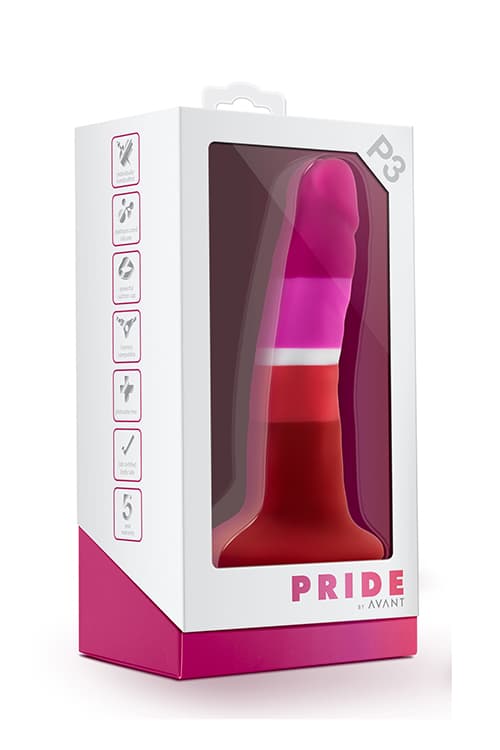 BLUSH DILDO AVANT P3 BEAUTY LESBIAN PRIDE