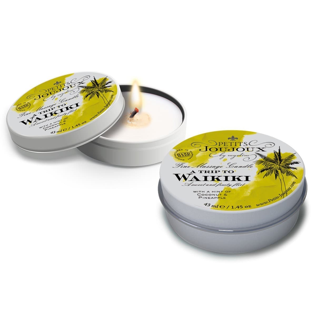 Petits Joujoux Fine Massage Candles - A trip to Waikiki Beach (33 g)
