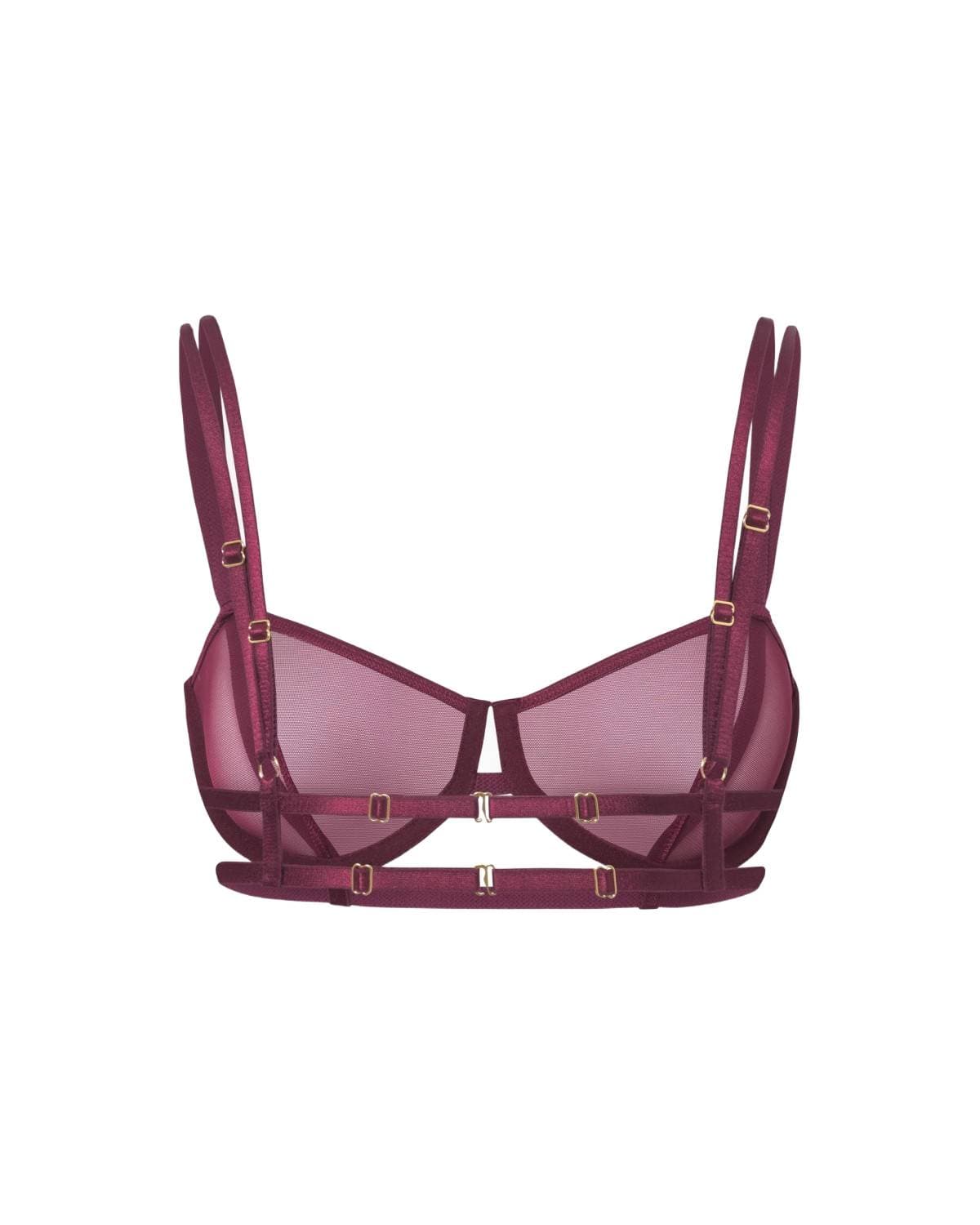 Promees Vivien burgundy biustonosz XS/S